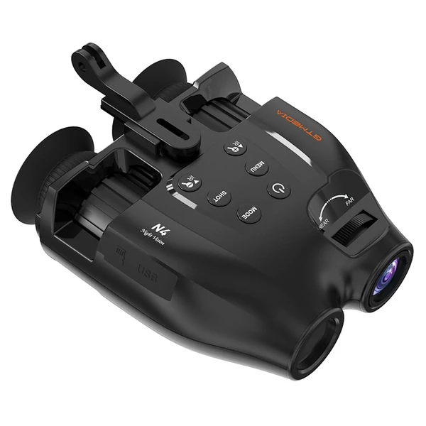 GTMEDIA N4 éjjellátó távcső, 1.54" HD kijelző, 1080p, 5x zoom, 7 fokozatú IR, 300 m látótáv, 2000 mAh akkumulátor