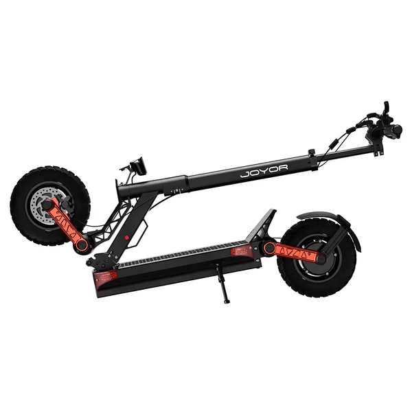 Joyor S10-S-Z elektromos roller, 10" terepgumi, 60V 18Ah, 2×1000W motor, 70-85 km hatótáv, 120 kg teherbírás, hidraulikus fék, LED kijelző