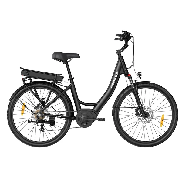 Foride Urbano 2 elektromos kerékpár, 250W középmotor, 36V 13Ah akkumulátor, hidraulikus tárcsafék, Shimano 7 sebesség