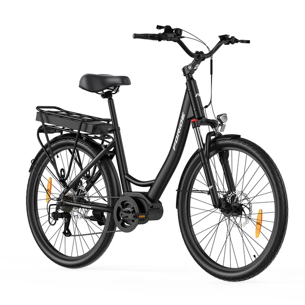 Foride Urbano 2 elektromos kerékpár, 250W középmotor, 36V 13Ah akkumulátor, hidraulikus tárcsafék, Shimano 7 sebesség