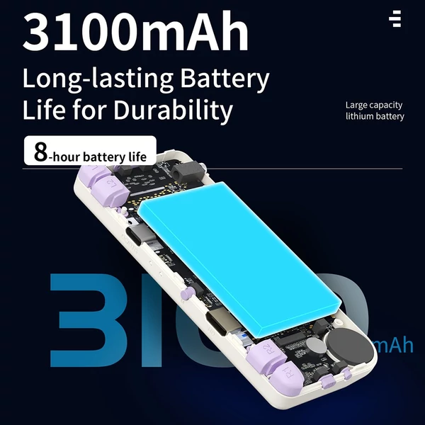 ANBERNIC RG28XX játékkonzol, 2.83" IPS kijelző, 32GB+128GB, 10000+ játék, HDMI kimenet, 8 órás játékidő - bézs-fehér