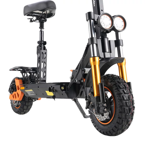TWOFISH V5 MAX elektromos roller üléssel, 800W motor, 48V 18Ah akku, 45km/h, 45km hatótáv, tárcsafék, dupla felfüggesztés, LCD kijelző