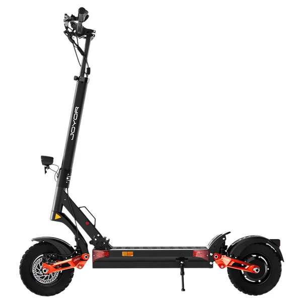 Joyor T10 elektromos roller, 2×1000W motorral, 60V 18Ah akkumulátorral, 60 km/h sebesség, 75 km hatótáv, hidraulikus fékek és rugózás