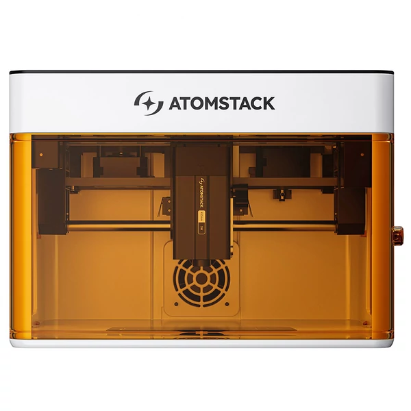 ATOMSTACK P1 kétlézeres gravírozó, 5W dióda és 1,2W IR, 10 000 mm/perc sebesség, 110×110 mm munkaterület