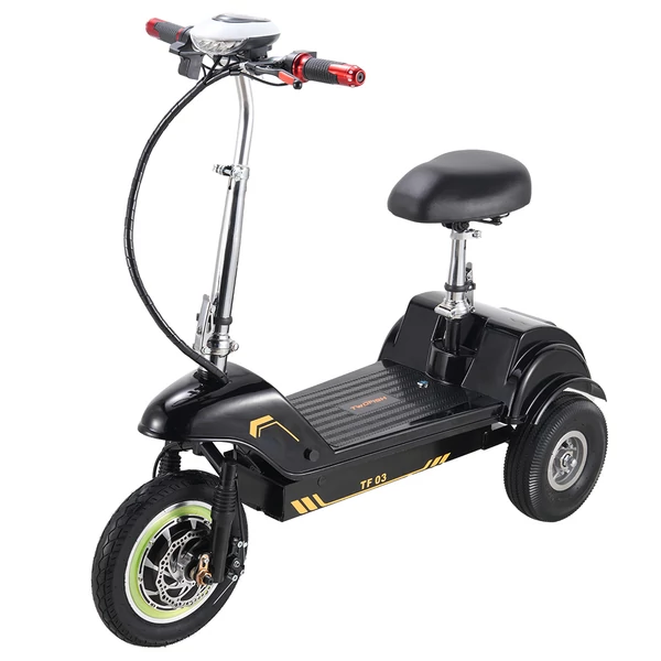 TWOFISH TF03 Elektromos Roller Levehető Üléssel – 350W, 48V/15Ah, 30km Hatótáv, Max. 28km/h - Narancs
