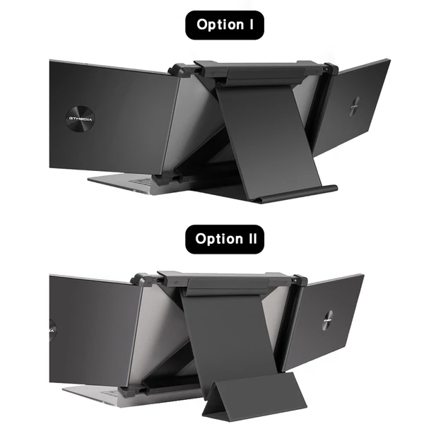 Laptophoz hordozható dupla kijelzős GTMEDIA MATE X monitor, 11.6" Full HD IPS, Type-C/HDMI csatlakozókkal
