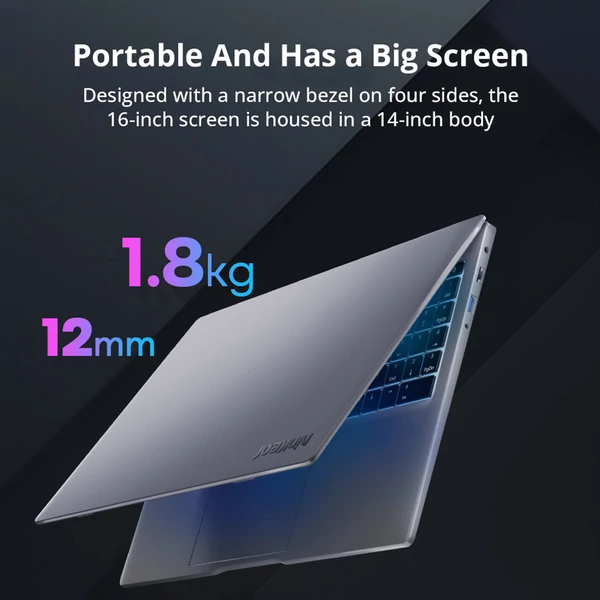 Ninkear N16 Pro Laptop (16", 2.5K IPS 120Hz), i7-13620H (10 mag), 32GB RAM, 1TB SSD, WiFi 6, Face Unlock, Type-C