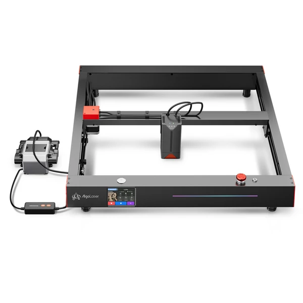 AlgoLaser Delta 22W lézergravírozó, intelligens légpumpa, 500mm/s sebesség, 440x415mm munkaterület