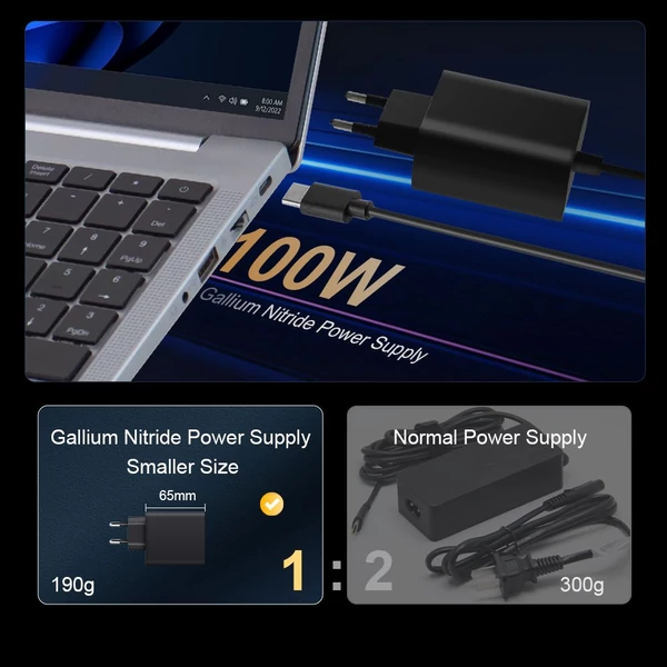 Ninkear N16 Pro laptop – 16" 2.5K IPS 120Hz kijelző, Intel Core i9, 32GB RAM, 1TB SSD, fém ház, ujjlenyomat‑olvasó, WiFi 6