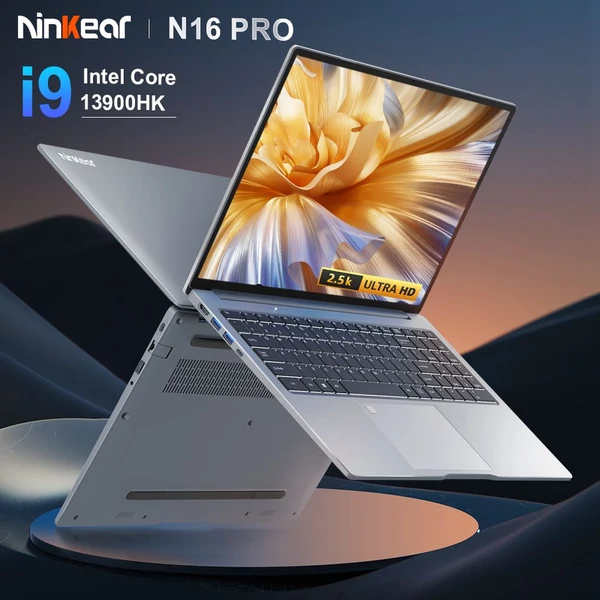 Ninkear N16 Pro laptop – 16" 2.5K IPS 120Hz kijelző, Intel Core i9, 32GB RAM, 1TB SSD, fém ház, ujjlenyomat‑olvasó, WiFi 6