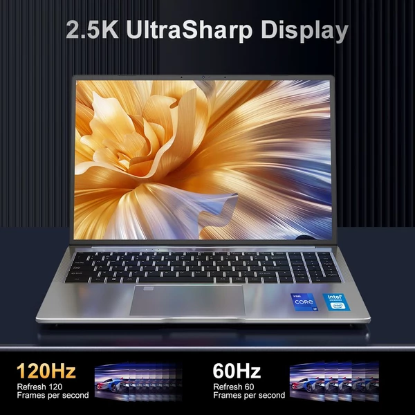 Ninkear N16 Pro laptop – 16" 2.5K IPS 120Hz kijelző, Intel Core i9, 32GB RAM, 1TB SSD, fém ház, ujjlenyomat‑olvasó, WiFi 6