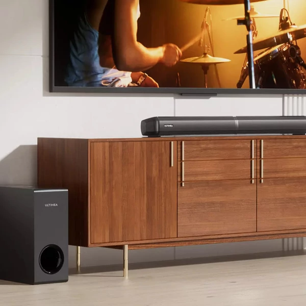 Ultimea Apollo S50 levehető soundbar mélynyomóval, Bluetooth 5.3, állítható basszus, 3 EQ mód