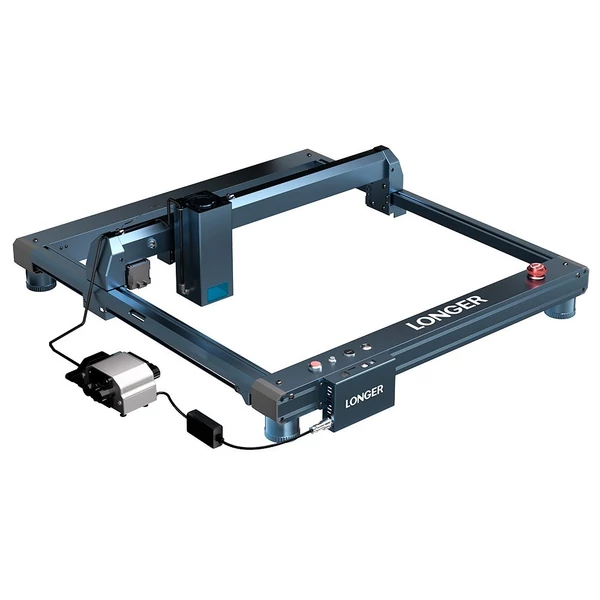 LONGER Laser B1 30W Lézergravírozó + Lézerágy és Forgóhenger tartóval