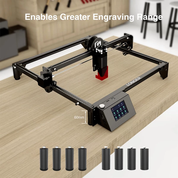 LONGER RAY5: 70 mm-es emelő lábak (8 db) – stabil 3D nyomtató alátámasztás