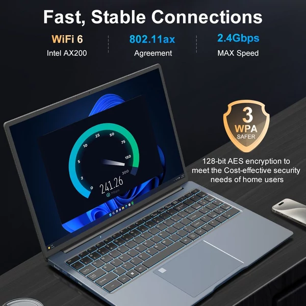 Ninkear N16 Pro laptop, 16" 2.5K IPS 120Hz kijelző, Intel Core i7-13620H, 16GB RAM, 512GB SSD, fém ház, WiFi 6, Bluetooth 5.0, Type-C