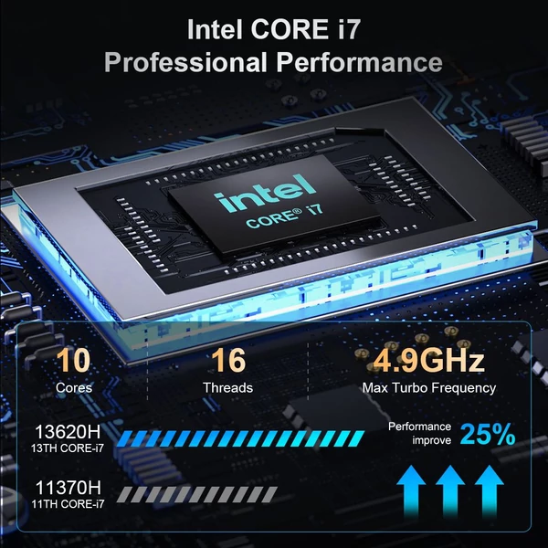 Ninkear N16 Pro laptop, 16" 2.5K IPS 120Hz kijelző, Intel Core i7-13620H, 16GB RAM, 512GB SSD, fém ház, WiFi 6, Bluetooth 5.0, Type-C