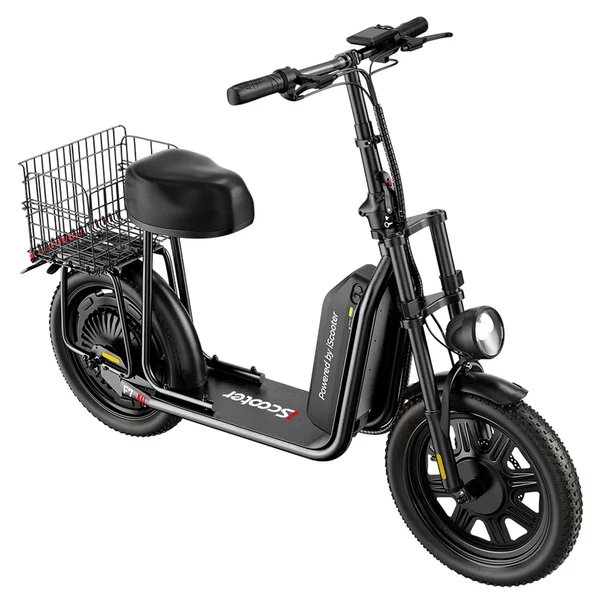 iScooter F7 elektromos roller 1000W motorral, 48V 10.4Ah akkuval, 16" kerékkel, 45km/h sebesség, 50km hatótáv, tárcsafék, első teleszkóp