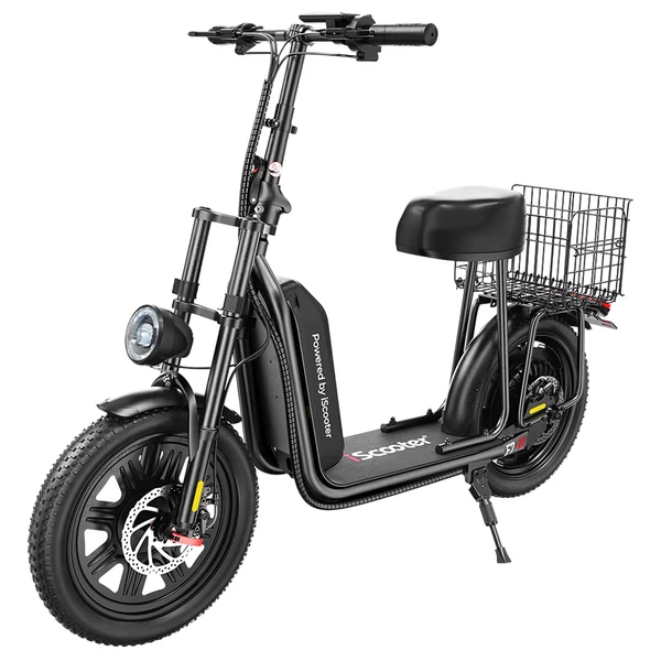 iScooter F7 elektromos roller 1000W motorral, 48V 10.4Ah akkuval, 16" kerékkel, 45km/h sebesség, 50km hatótáv, tárcsafék, első teleszkóp