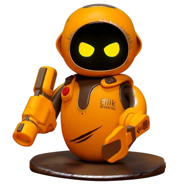 Energize Lab Eilik interaktív társ robot, érintésre reagáló, érzelemgazdag, WiFi nélkül, frissíthető szoftverrel és vidám mozdulatokkal - Narancs