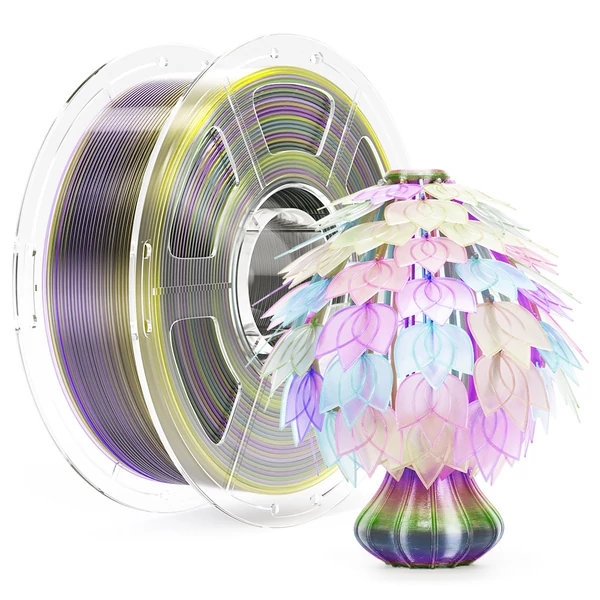 Creality K2 Pro 3D nyomtató + 6 kg Mecpow nagysebességű PETG filament – lila, kék, rózsaszín, cián, füstszürke, szivárványos