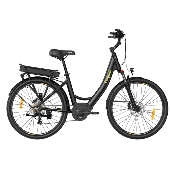 Eleglide C2 elektromos kerékpár, 250W középmotor, 36V 13Ah akkumulátor, 26” gumi, 25 km/h, 100 km hatótáv, Shimano 7 sebesség
