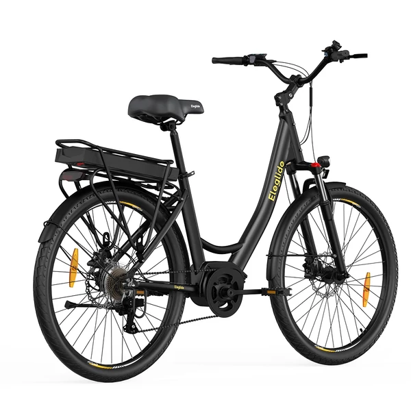 Eleglide C2 elektromos kerékpár, 250W középmotor, 36V 13Ah akkumulátor, 26” gumi, 25 km/h, 100 km hatótáv, Shimano 7 sebesség