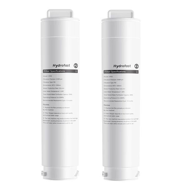 2 darab Hydrofast HF02 RO szűrő W100 víztisztítóhoz – csere szűrő készlet tiszta vízért