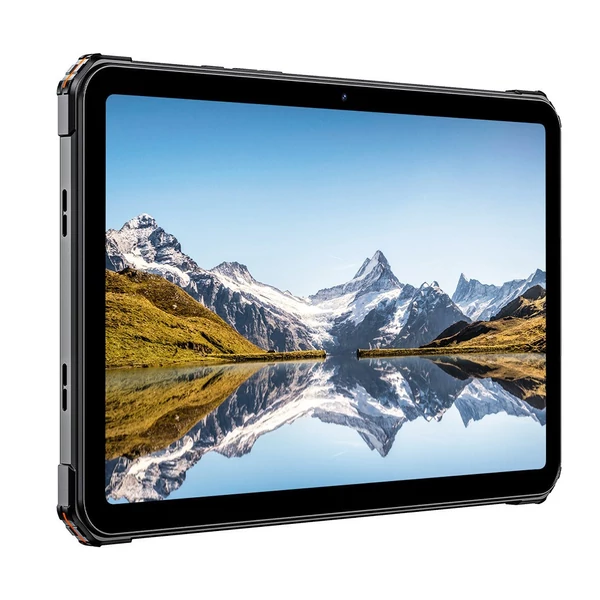 FOSSiBOT DT1 strapabíró tablet – Android 13, 10.4" 2K kijelző, 8+256GB, 4G Dual SIM, IP68 víz- és porálló, 11000mAh gyorstöltés - narancs