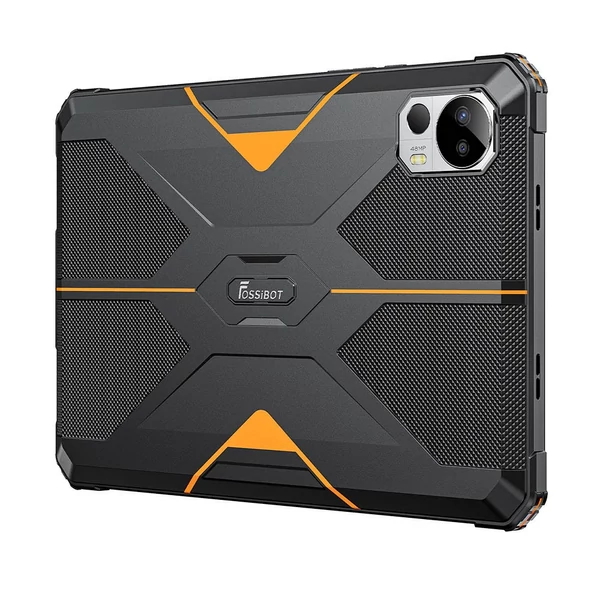FOSSiBOT DT1 strapabíró tablet – Android 13, 10.4" 2K kijelző, 8+256GB, 4G Dual SIM, IP68 víz- és porálló, 11000mAh gyorstöltés - narancs