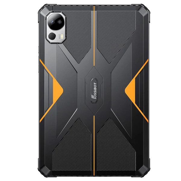 FOSSiBOT DT1 strapabíró tablet – Android 13, 10.4" 2K kijelző, 8+256GB, 4G Dual SIM, IP68 víz- és porálló, 11000mAh gyorstöltés - narancs