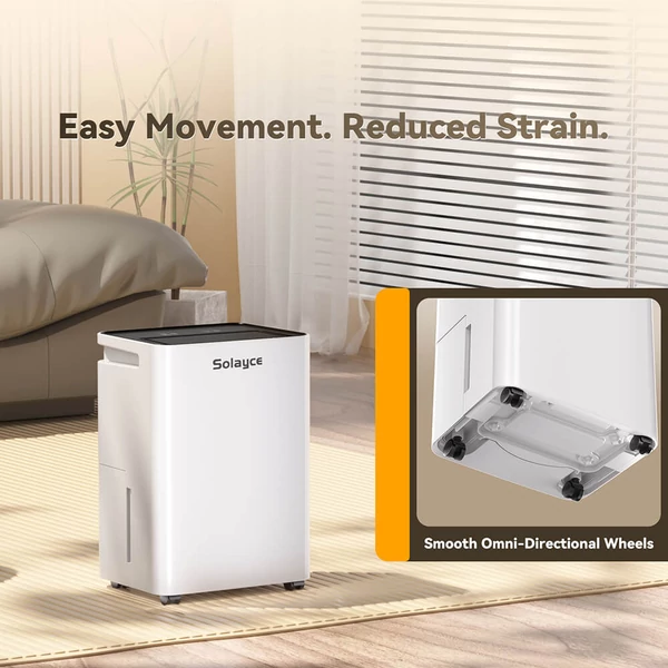 Solayce PD16R-02EE páramentesítő 16L/nap, 3,2L víztartály, digitális kijelző, 50㎡ lefedettség, ideális hálóba, pincébe, garázsba, mosáshoz