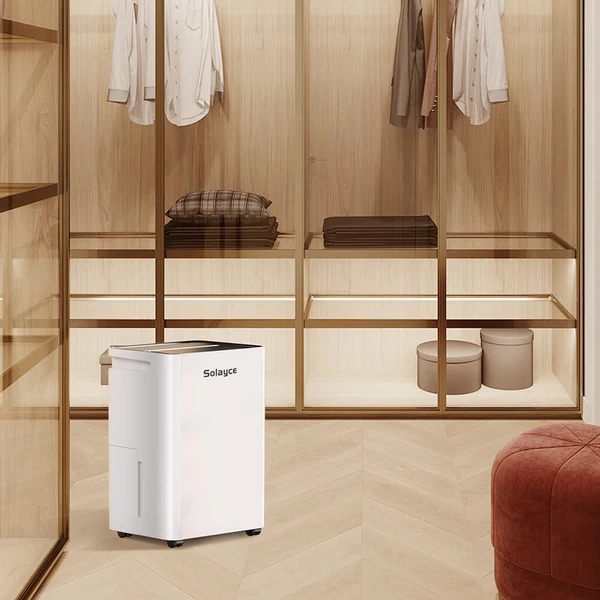 Solayce PD16R-02EE páramentesítő 16L/nap, 3,2L víztartály, digitális kijelző, 50㎡ lefedettség, ideális hálóba, pincébe, garázsba, mosáshoz
