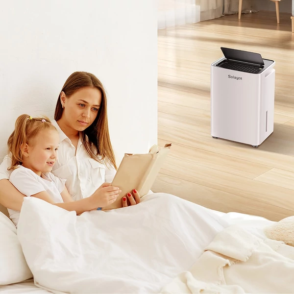 Solayce PD16R-02EE páramentesítő 16L/nap, 3,2L víztartály, digitális kijelző, 50㎡ lefedettség, ideális hálóba, pincébe, garázsba, mosáshoz