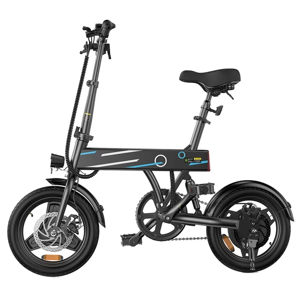 EB1 Összecsukható Elektromos Kerékpár, 250W motor, 36V 7.8Ah akkumulátor, 14” kerék, 25km/h sebesség, 40km hatótáv, tárcsafék, LCD kijelző