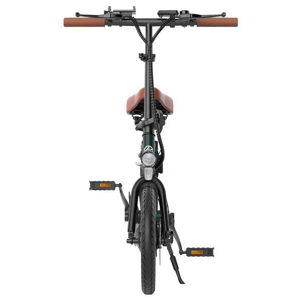 ESKUTE F200 összecsukható elektromos kerékpár, 250W motor, 36V 7.8Ah akku, 14” kerék, 25km/h, 50km hatótáv, mechanikus tárcsafék – Zöld