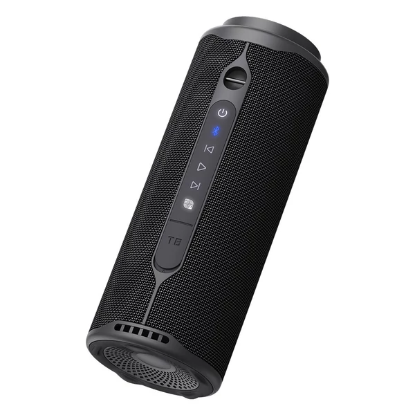 Tronsmart T8 hordozható kültéri hangszóró, 40W teljesítmény, 18 órás üzemidő - Fekete