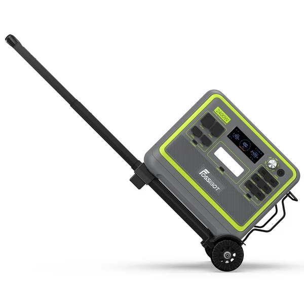 FOSSiBOT összecsukható kézikocsi F2400 power stationhez – könnyű, kompakt, 50 lbs teherbírás, állítható fogantyú, halk kerekek