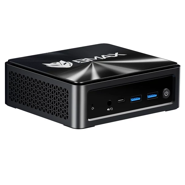 BMAX B8 A Pro Mini PC, AMD R7 8745HS, 16GB RAM, 512GB SSD, 4K kijelző, WiFi 6, BT 5.2, kompakt hűtés, nagy teljesítményű mini számítógép