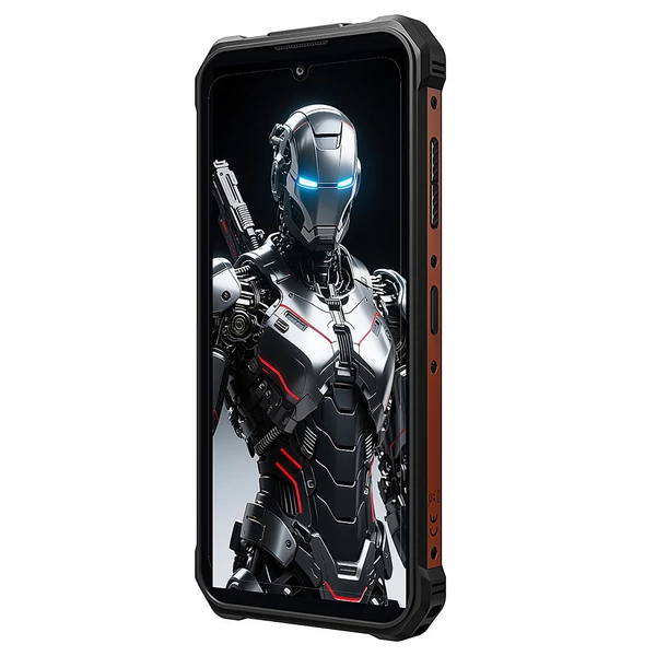 FOSSiBOT F110 Pro 5G strapabíró okostelefon, 20GB RAM, 128GB tárhely, 6.7" HD+ kijelző, 10000mAh akkumulátor, 50MP AI kamera - narancssárga