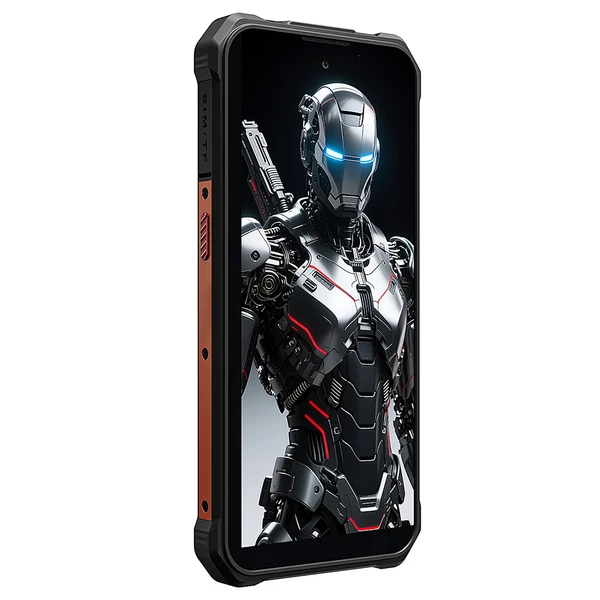 FOSSiBOT F110 Pro 5G strapabíró okostelefon, 20GB RAM, 128GB tárhely, 6.7" HD+ kijelző, 10000mAh akkumulátor, 50MP AI kamera - narancssárga