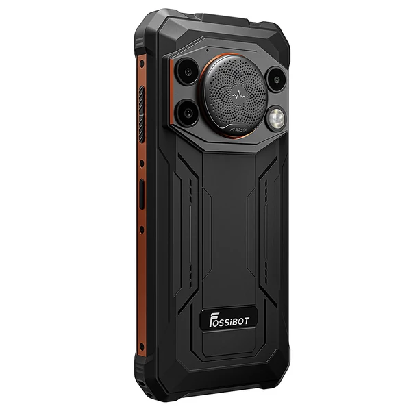 FOSSiBOT F110 Pro 5G strapabíró okostelefon, 20GB RAM, 128GB tárhely, 6.7" HD+ kijelző, 10000mAh akkumulátor, 50MP AI kamera - narancssárga