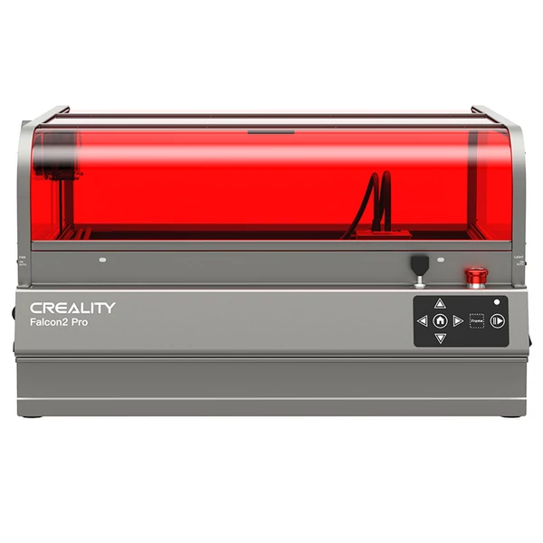 Creality Falcon2 Pro 40W lézergravírozó és vágó, beépített kamera, légasszisztens, füstelszívás, biztonsági szenzorok, 400×415 mm