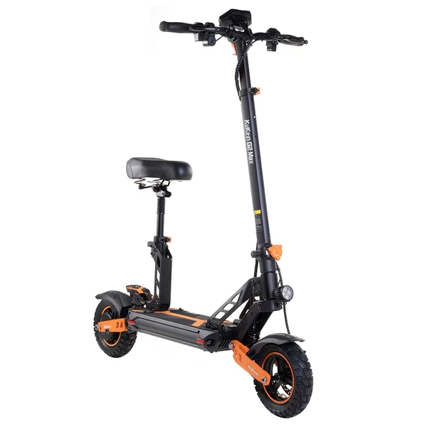 KuKirin G2 Max elektromos roller 1000W motorral, 70 km hatótávval, 10” terepgumival, levehető üléssel és állítható magassággal