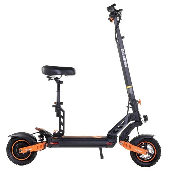 KuKirin G2 Max elektromos roller 1000W motorral, 70 km hatótávval, 10” terepgumival, levehető üléssel és állítható magassággal