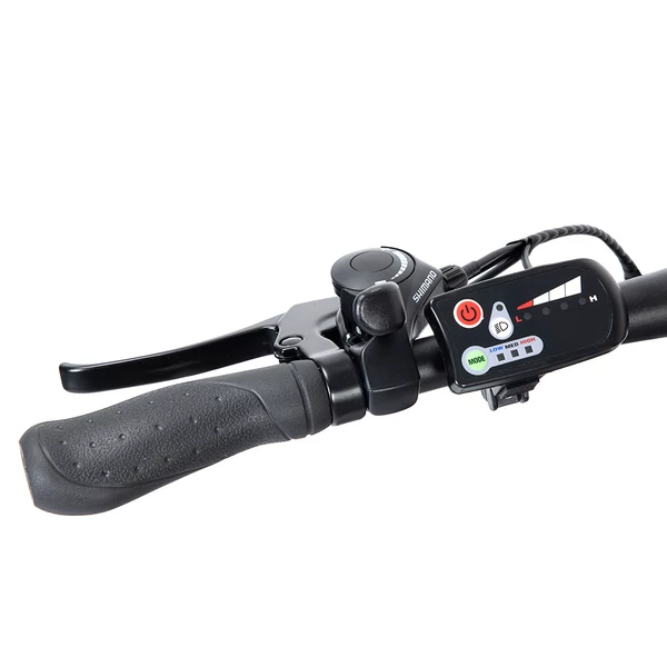 Touroll U1 26” elektromos MTB terepkerékpár, 250W motorral, 36V 13Ah kivehető akkumulátorral, 65 km hatótávval, Shimano 21 sebességgel - fekete