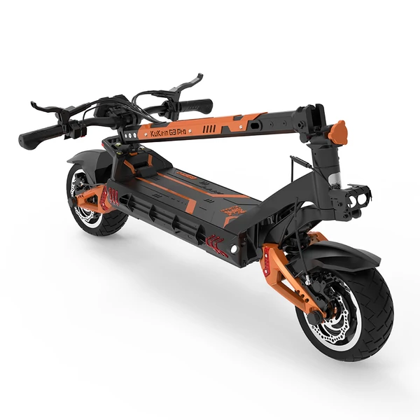 KuKirin G3 Pro 2024 terepre való elektromos roller 2400W összteljesítmény, 80 km hatótáv, 65 km/h, kivehető akkumulátor, IP54 vízálló, hidraulikus fék