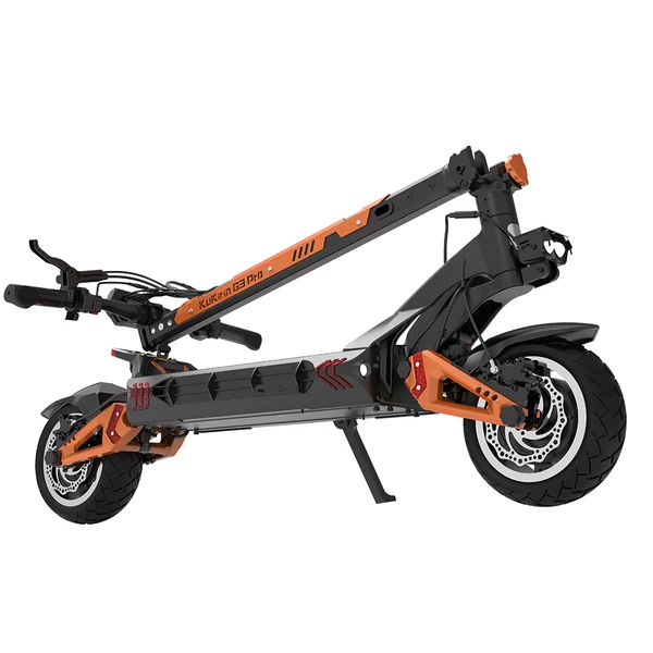KuKirin G3 Pro 2024 terepre való elektromos roller 2400W összteljesítmény, 80 km hatótáv, 65 km/h, kivehető akkumulátor, IP54 vízálló, hidraulikus fék
