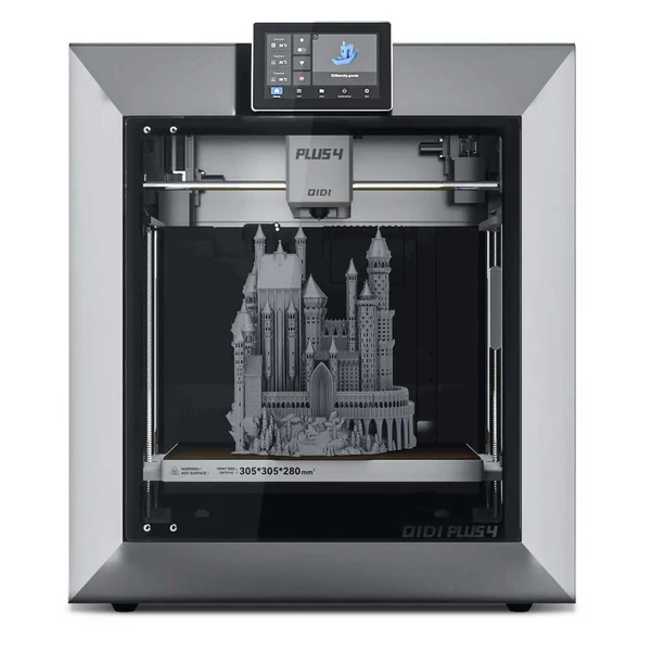 QIDI TECH PLUS4 3D nyomtató, 600 mm/s sebesség, 370℃ magas hőmérséklet, fűtött kamra, 305×305×280 mm, több szín és távoli vezérlés