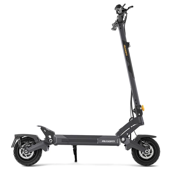 Ausom DT2 Pro elektromos roller, 2×1100W motorral, 52V 23.4Ah akkumulátorral, 68 km/h sebesség, 115 km hatótáv, hidraulikus fékek, lengőkar felfüggesztés