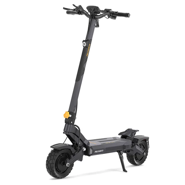 Ausom DT2 Pro elektromos roller, 2×1100W motorral, 52V 23.4Ah akkumulátorral, 68 km/h sebesség, 115 km hatótáv, hidraulikus fékek, lengőkar felfüggesztés